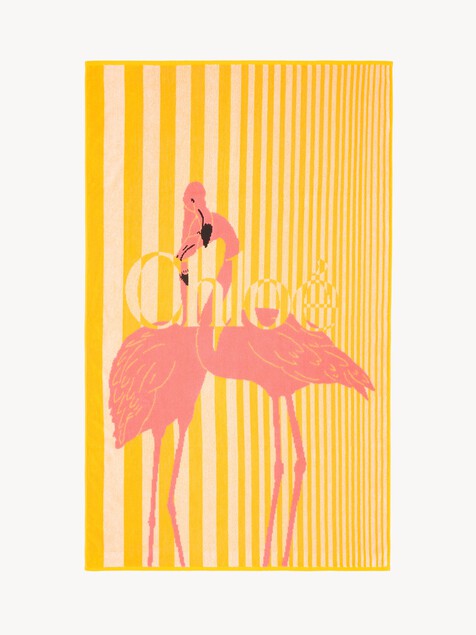 The Chlo&eacute; Stripy beach towel in cotton towelling