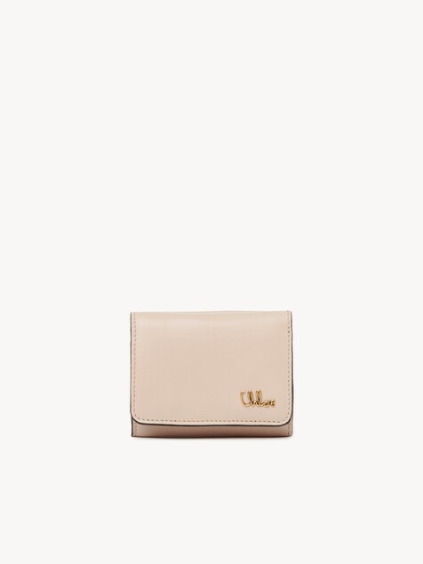 Mini Chloé Iconic tri-fold in shiny leather