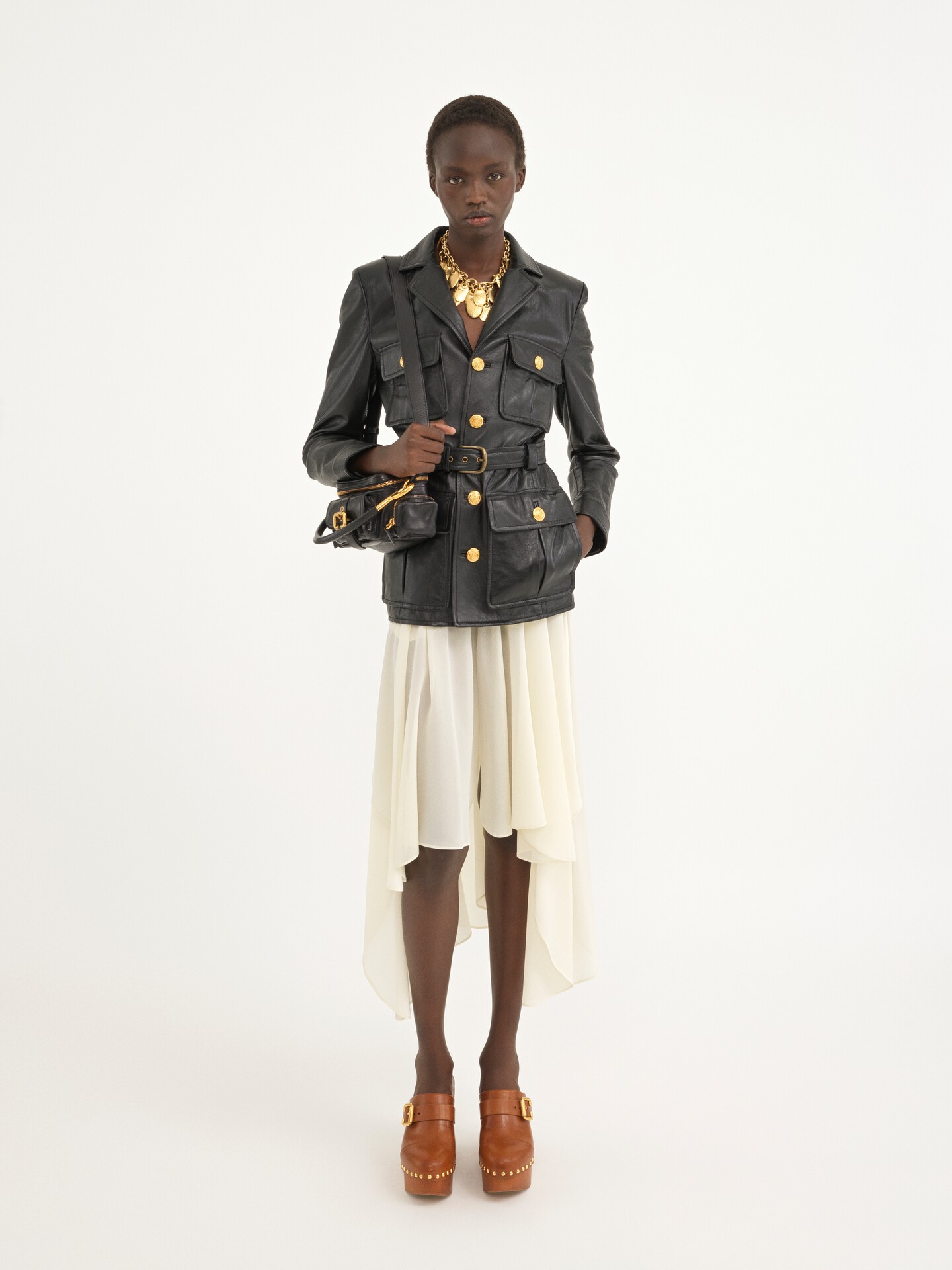 Small Camera bag in shiny leather - 4