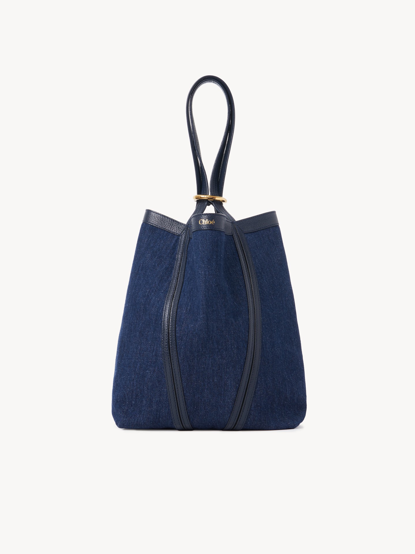 Chloé Spin tote bag in denim - 8