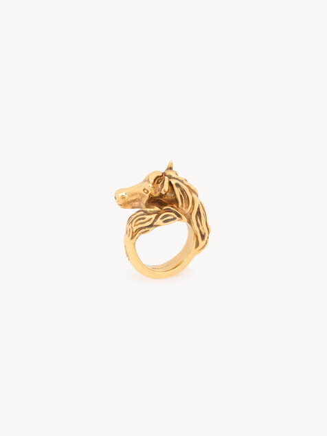 The Chlo&eacute; Chain Horse Toi et Moi ring