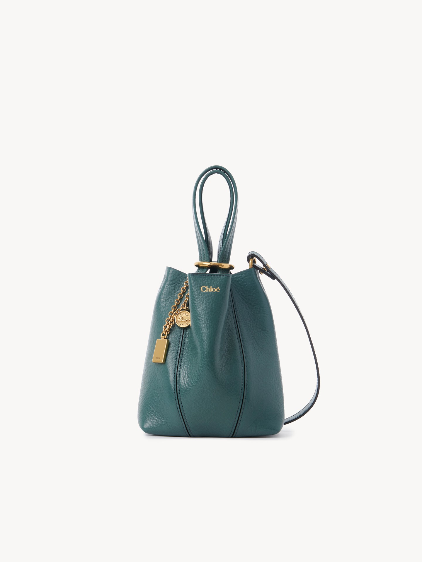 Small Chlo&eacute; Spin tote bag in grained leather - 2