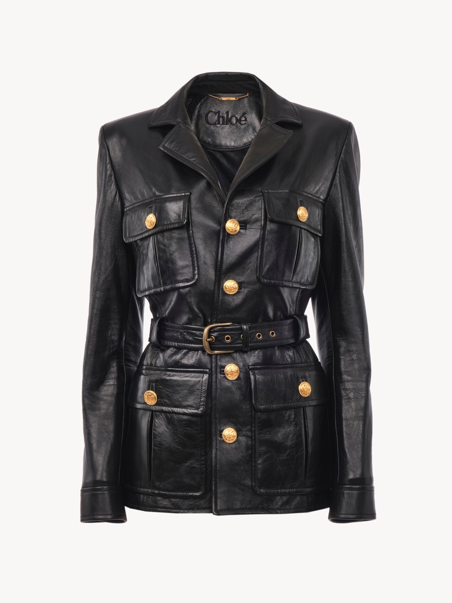 Utilitarian jacket in leather - 2