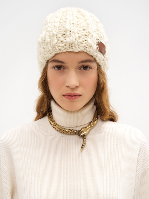 Beanie in extrafine wool & silk