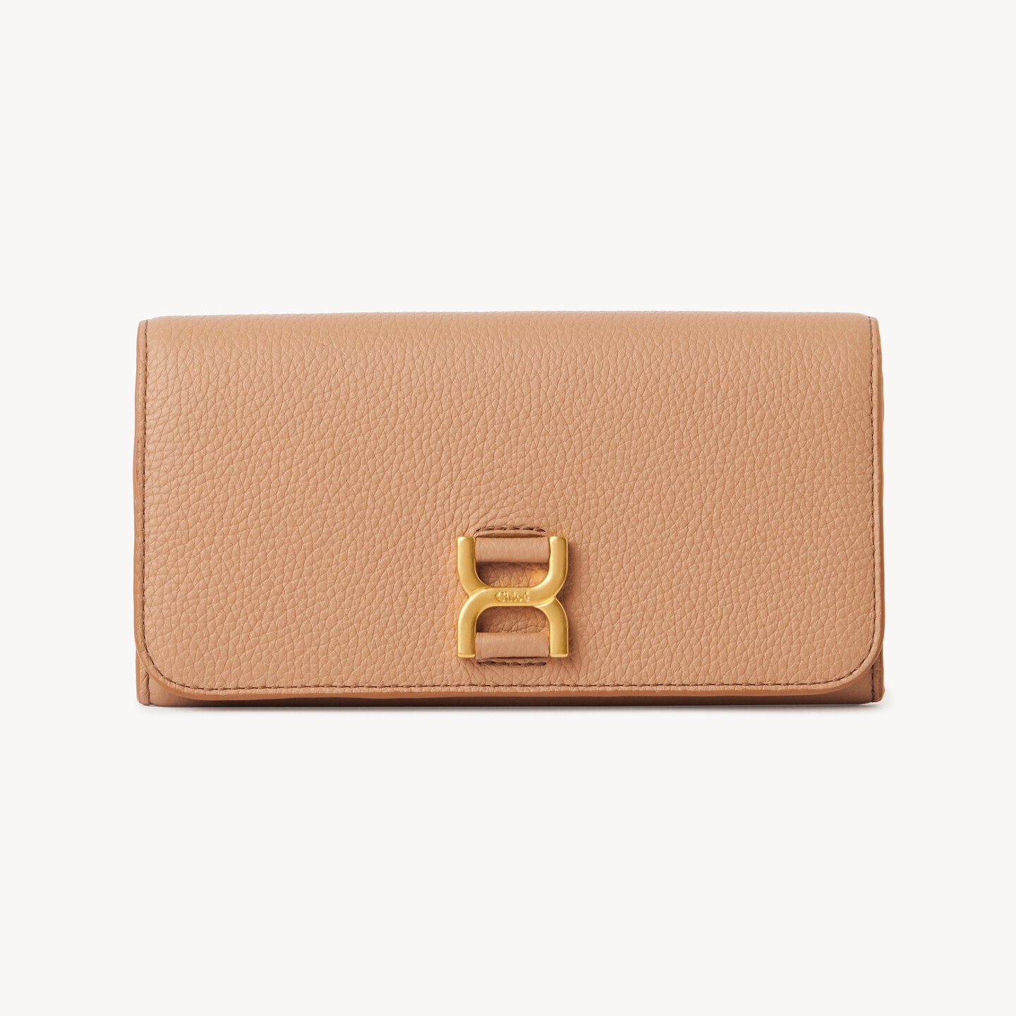 Marcie long wallet with flap in grained leather - 6