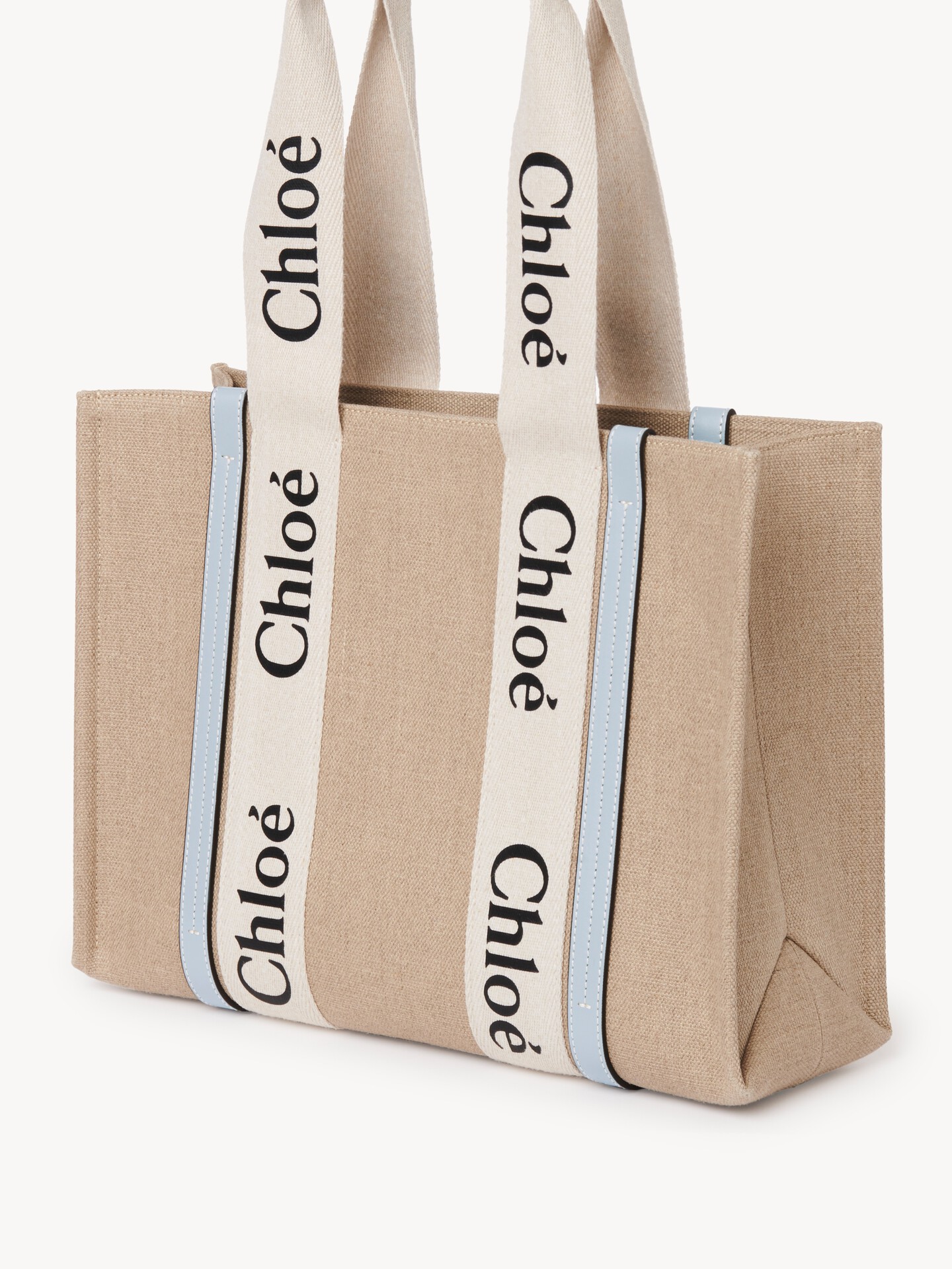 Woody tote bag in linen - 3