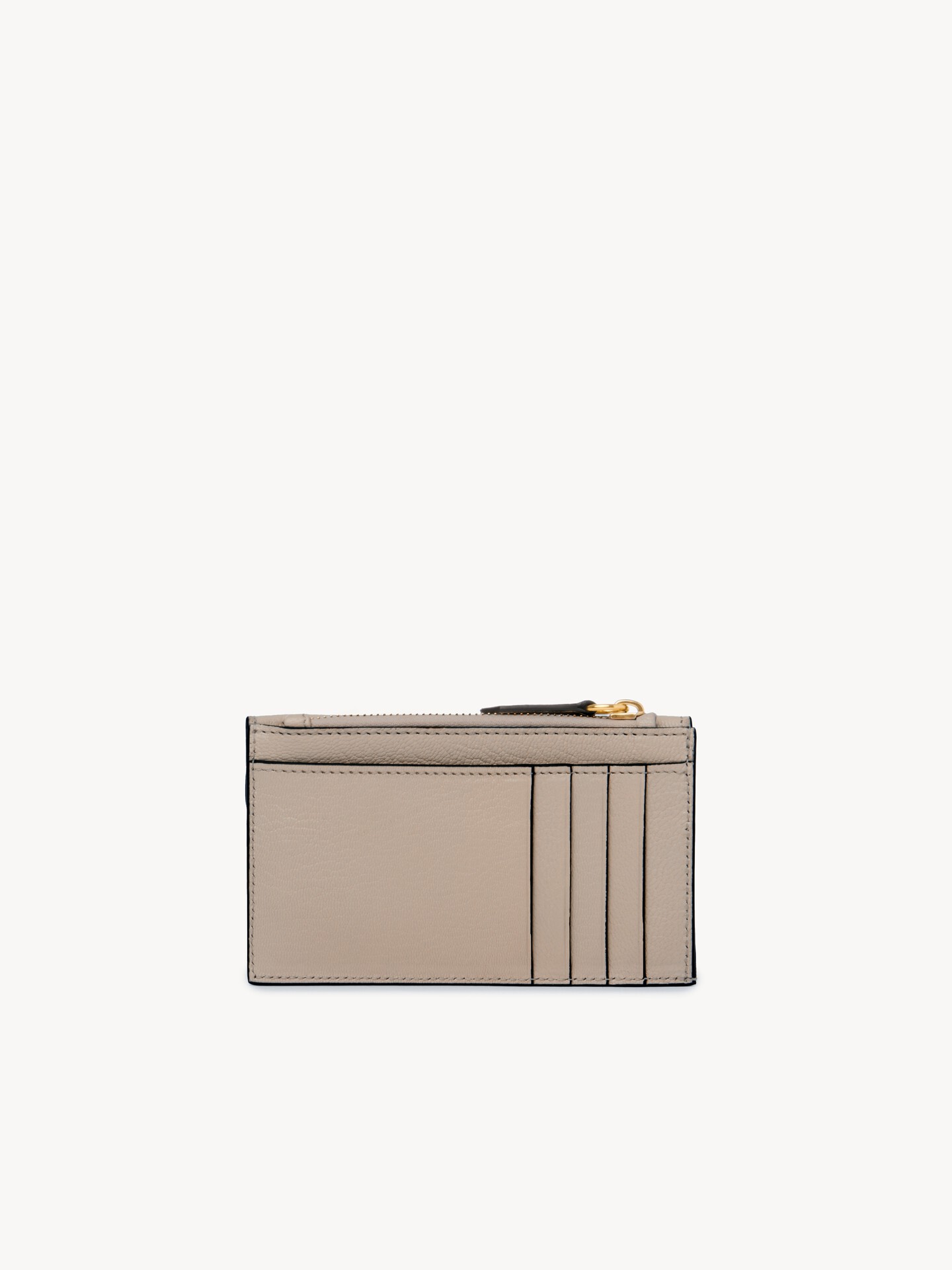 Small Envelope purse with card slots in grained leather - 4