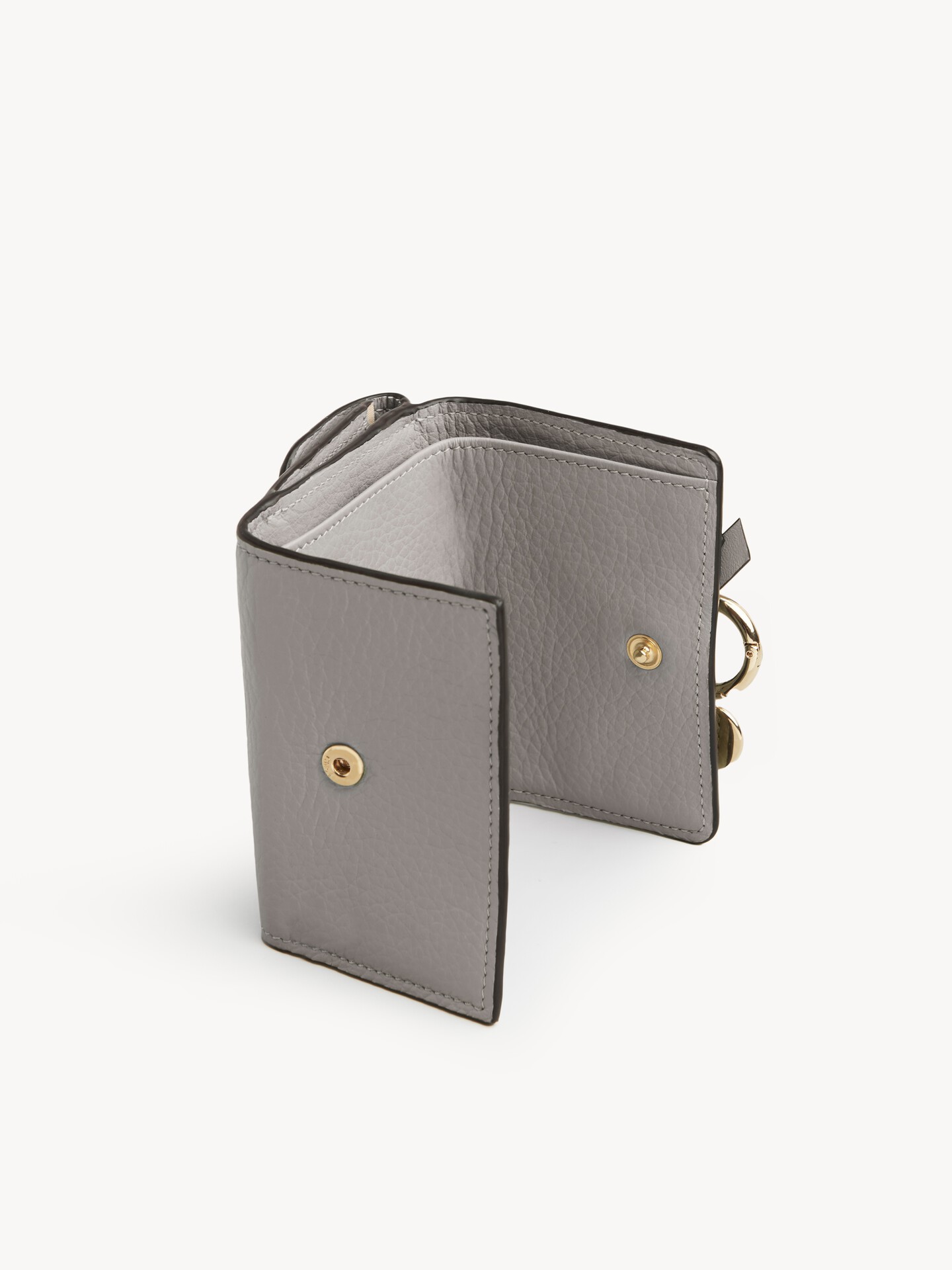 Mini Alphabet tri-fold in grained leather - 3