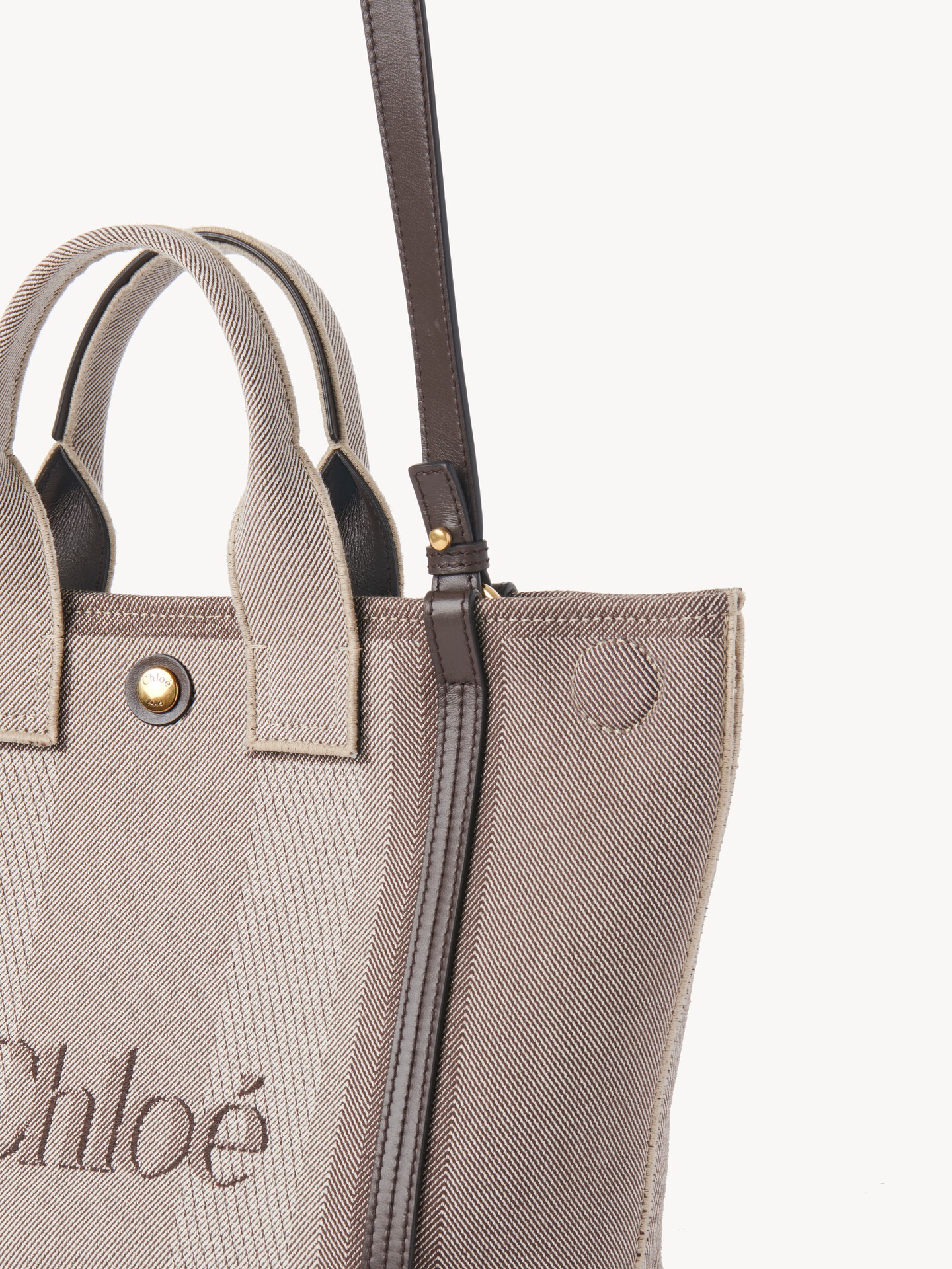 Small Chloé Carry tote bag in canvas - 6