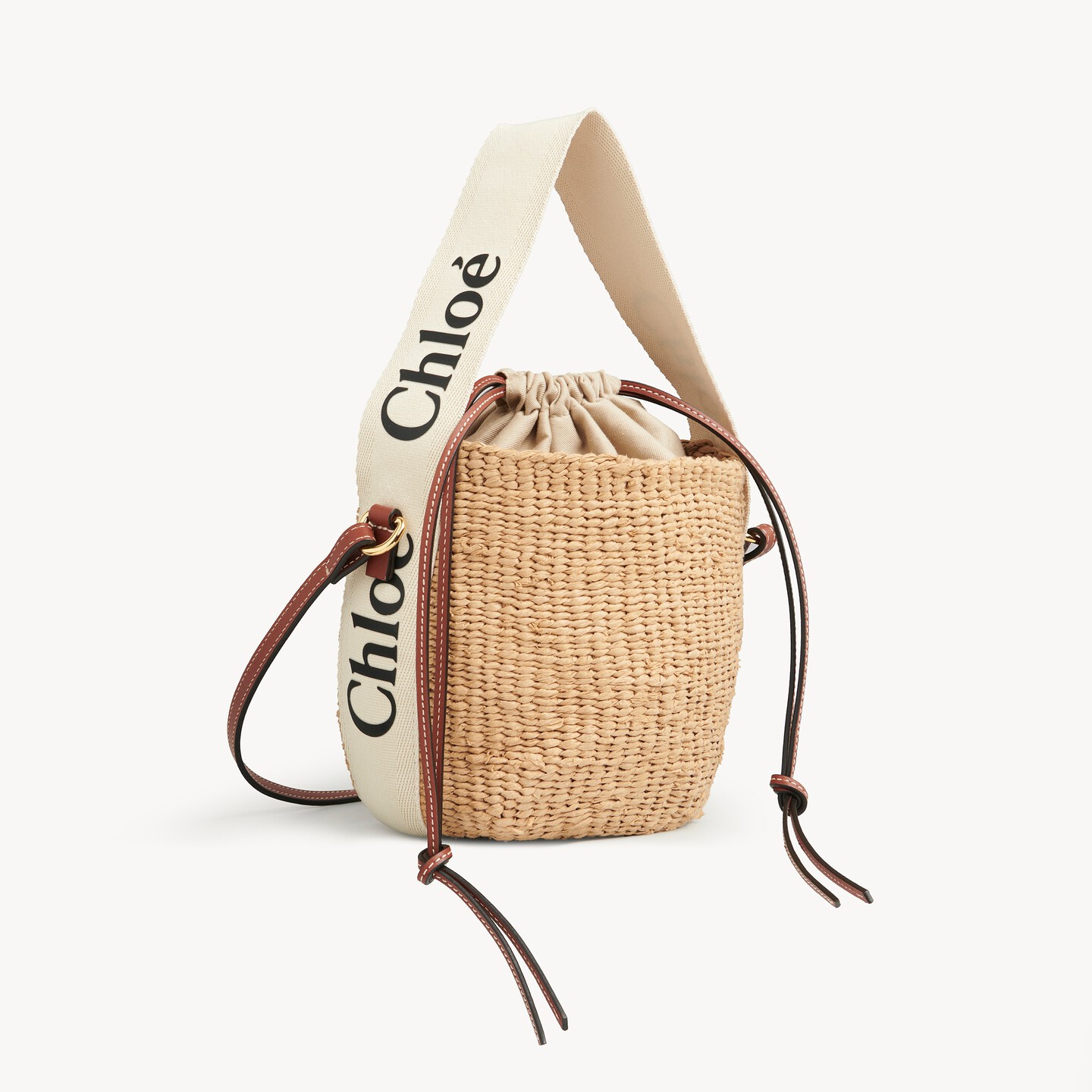 Small Woody basket in natural fibers - 9