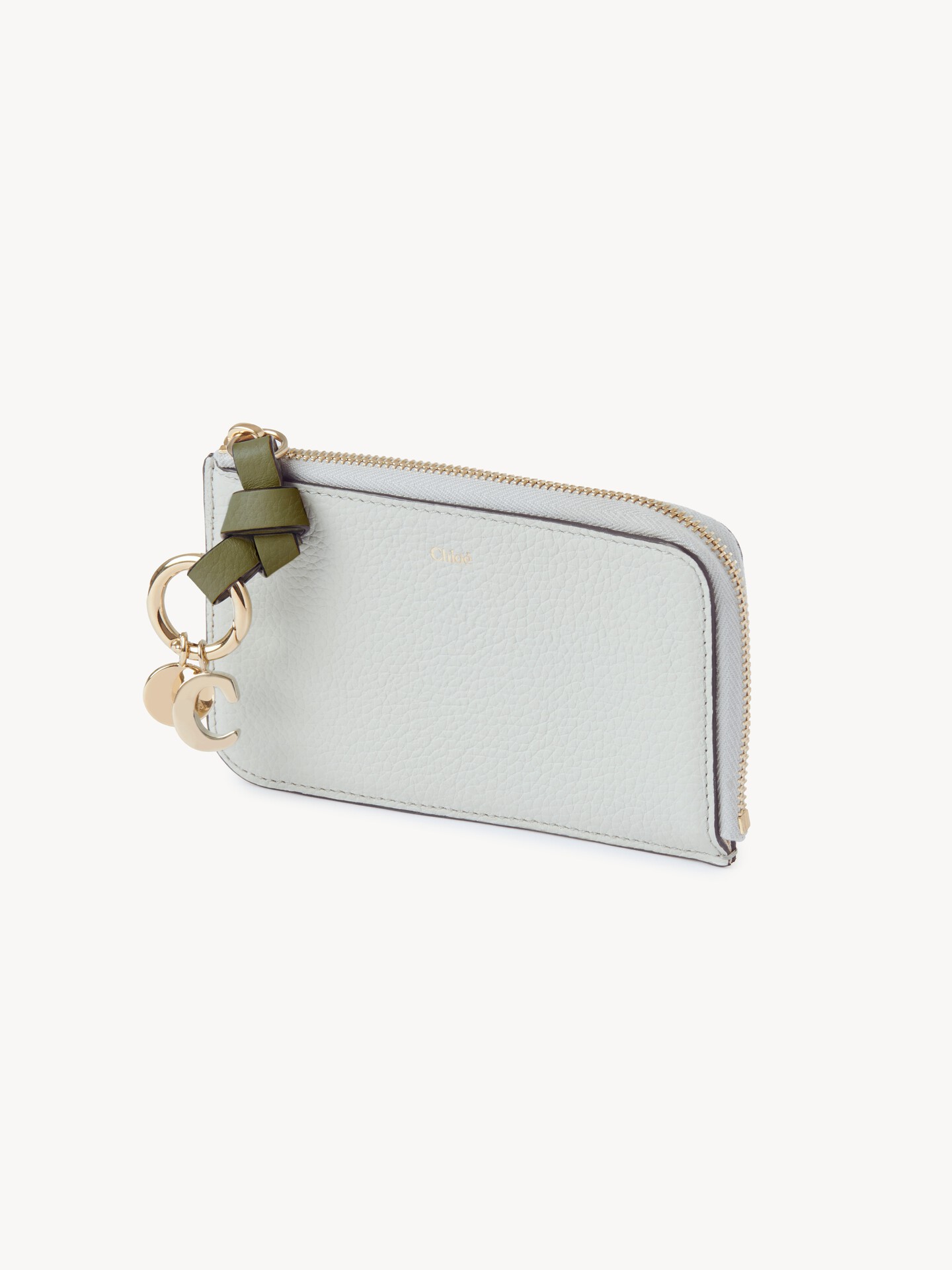 Alphabet wallet in grained leather - 3