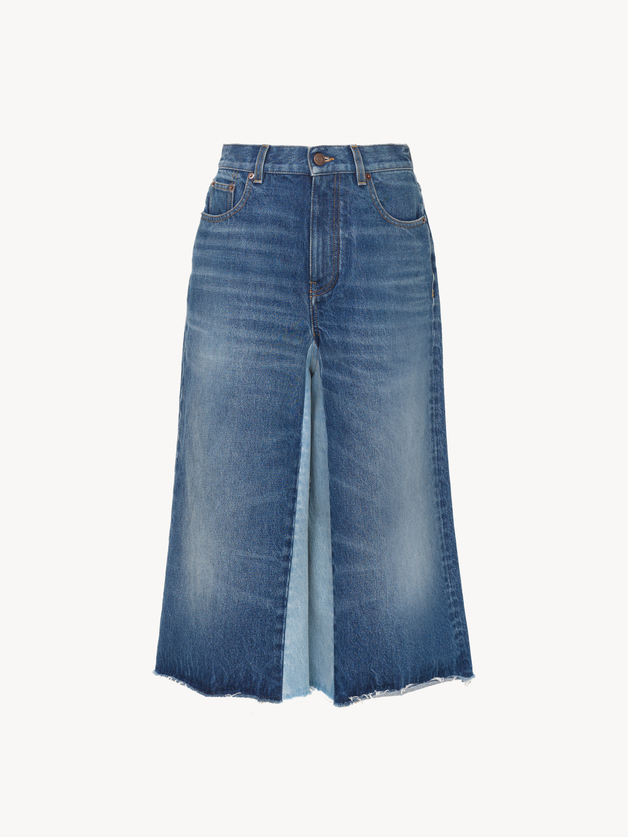 Bermuda shorts in denim patchwork - 2