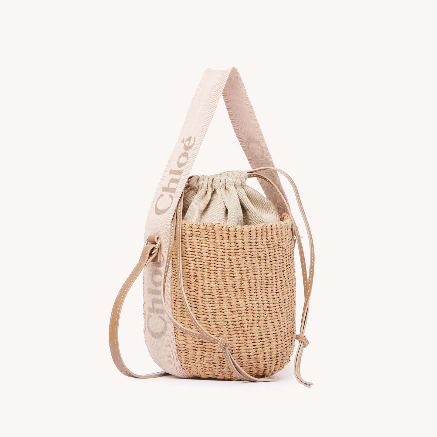 Small Woody tote bag in natural fibres - 10