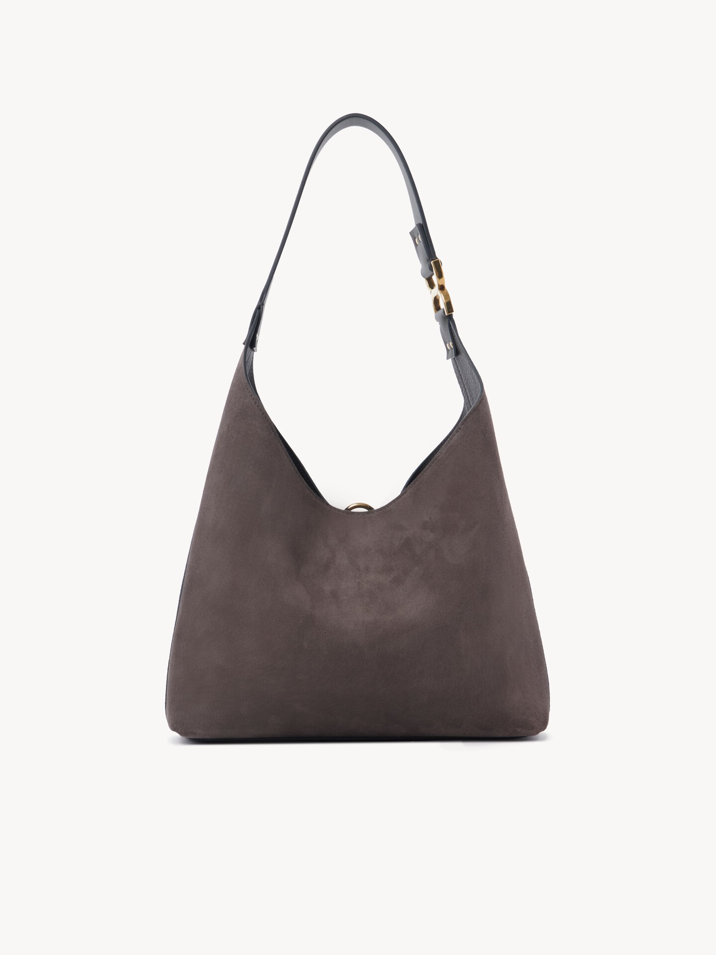 Small Marcie hobo bag in suede leather - 6