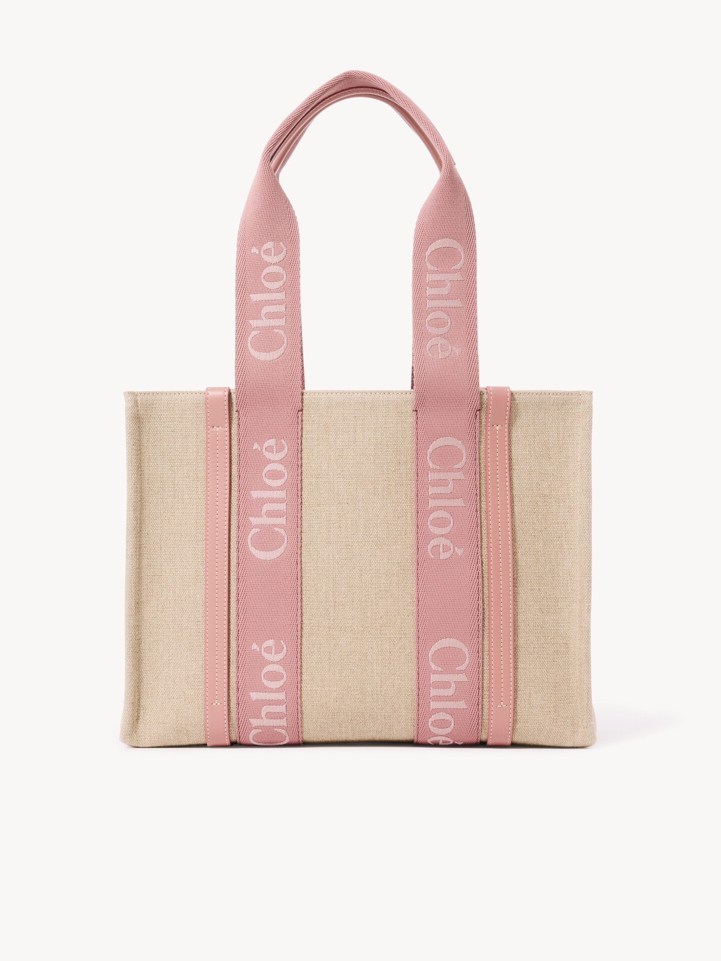 Woody tote bag in linen - 5