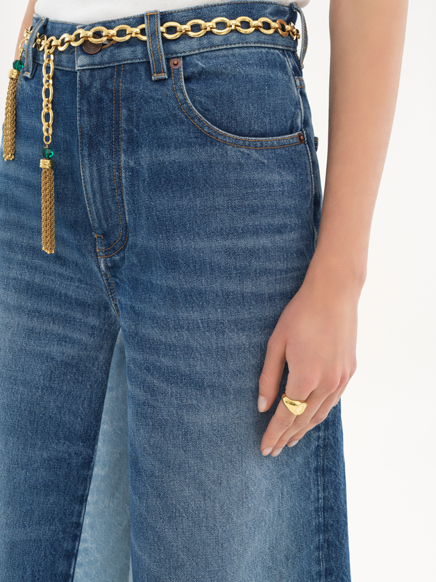 Bermuda shorts in denim patchwork - 6