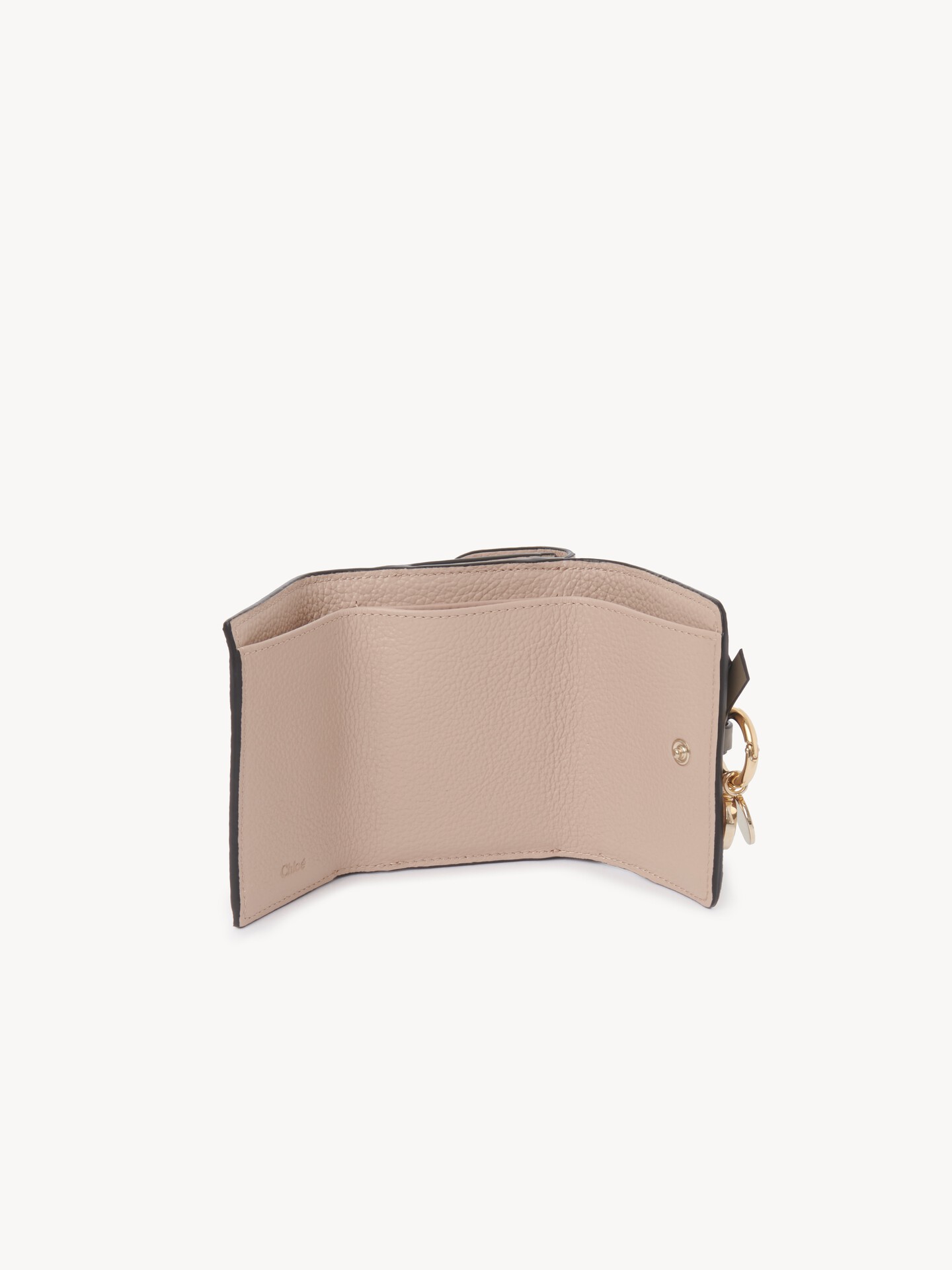 Mini Alphabet tri-fold in grained leather - 5
