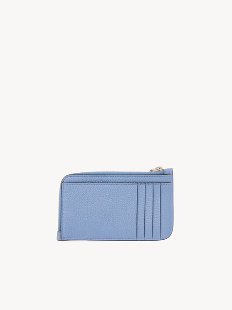 Alphabet wallet in grained leather