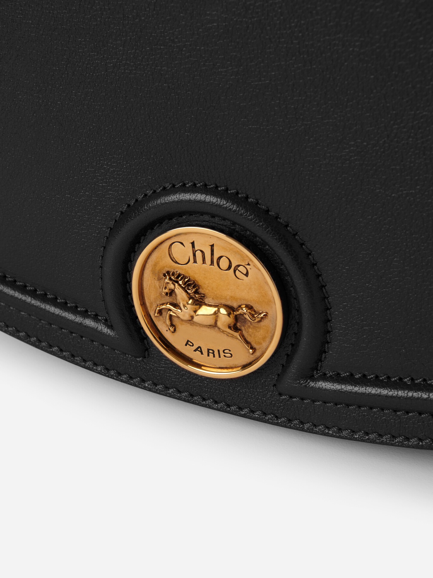 Horse Medal saddle bag in grained leather - 6