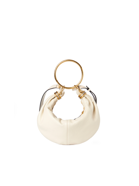 Small Bracelet Hobo bag in grained leather