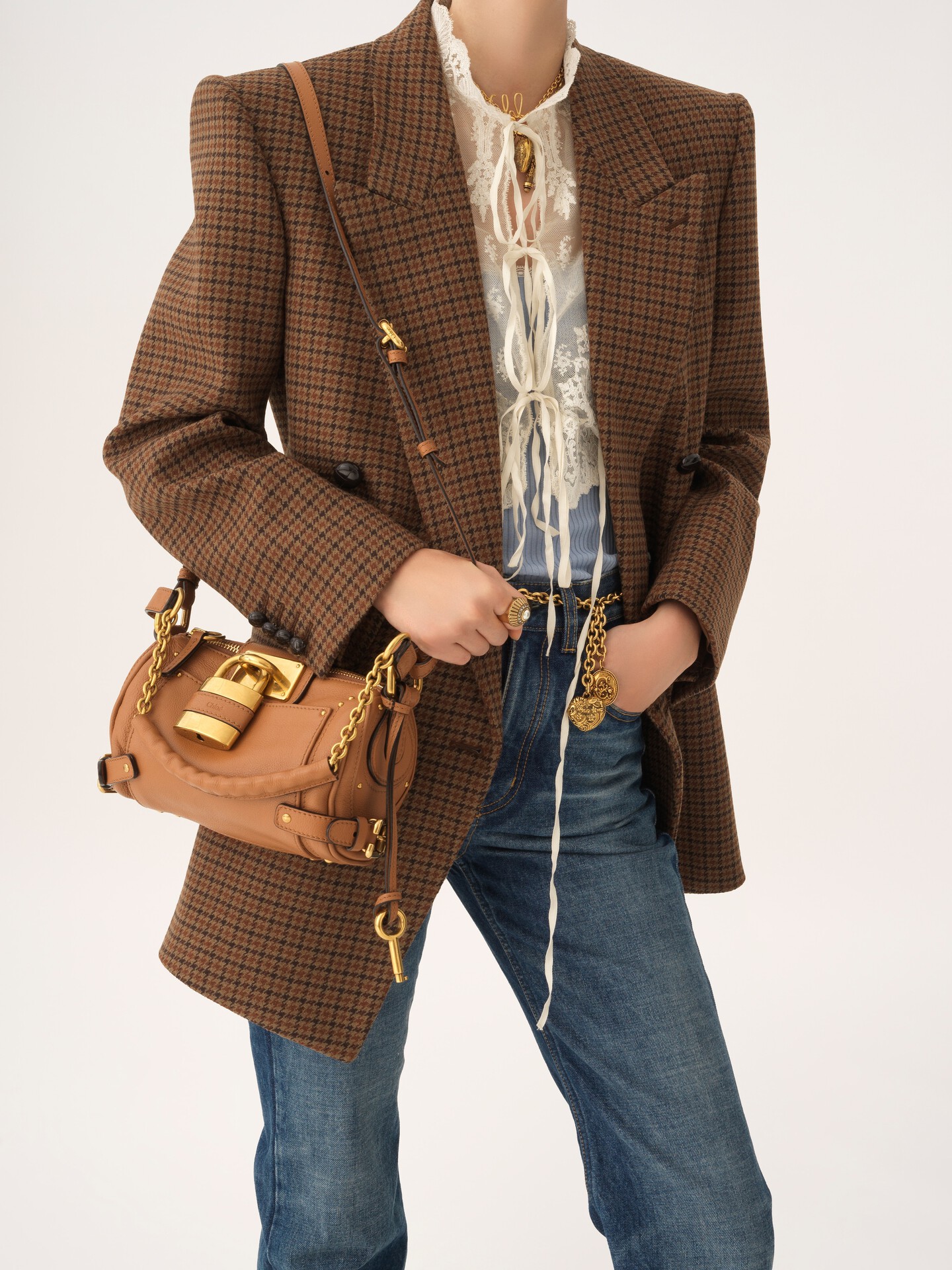 Small Paddington chain bag in grained leather - 3