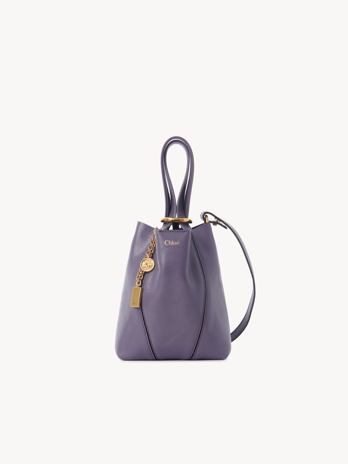 Small Chlo&eacute; Spin tote bag in grained leather - 2