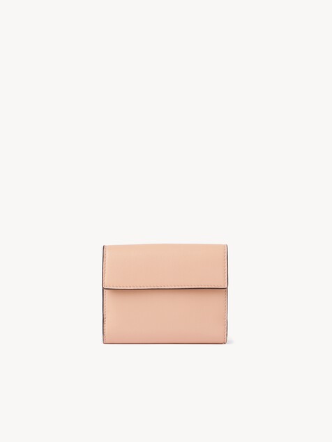 Small Envelope tri-fold in grained leather
