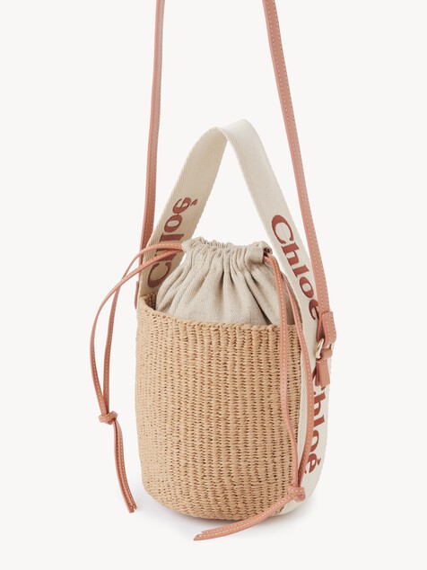 Small Woody basket in natural fibres