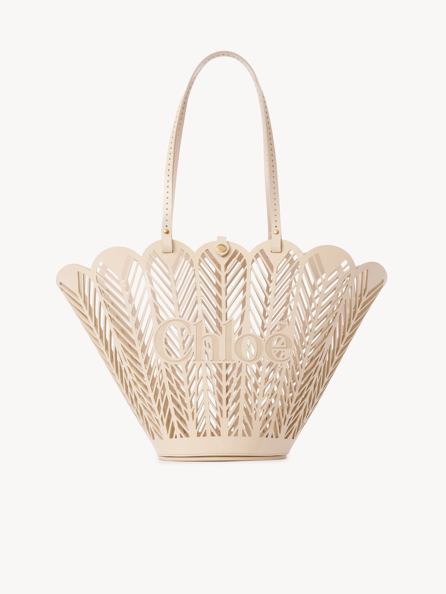 Chlo&eacute; Soleil basket bag in patent calfskin - 2