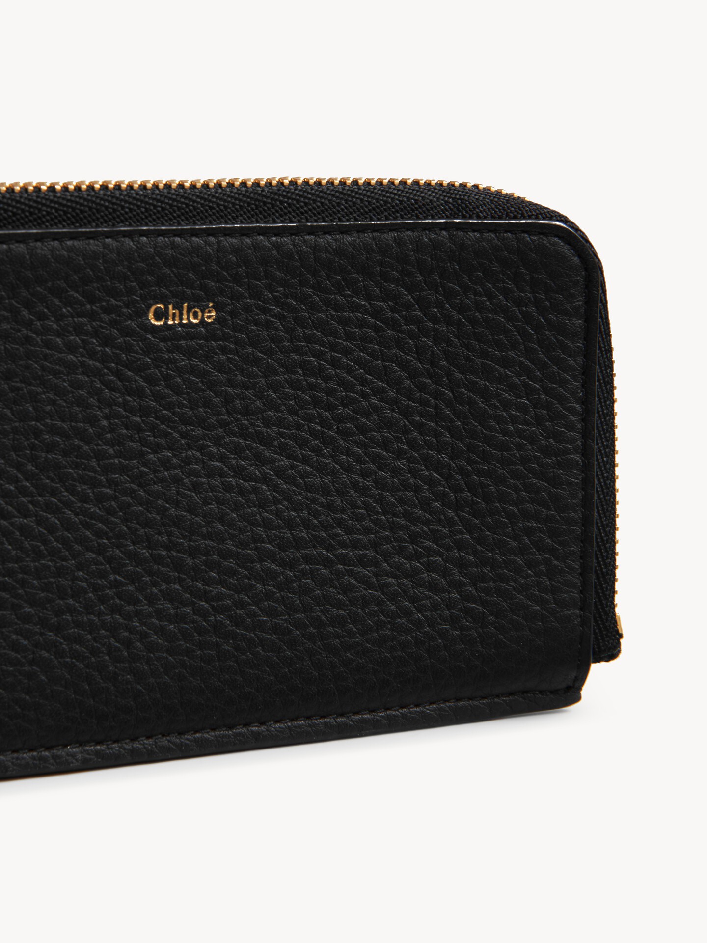 Alphabet wallet in grained leather - 3