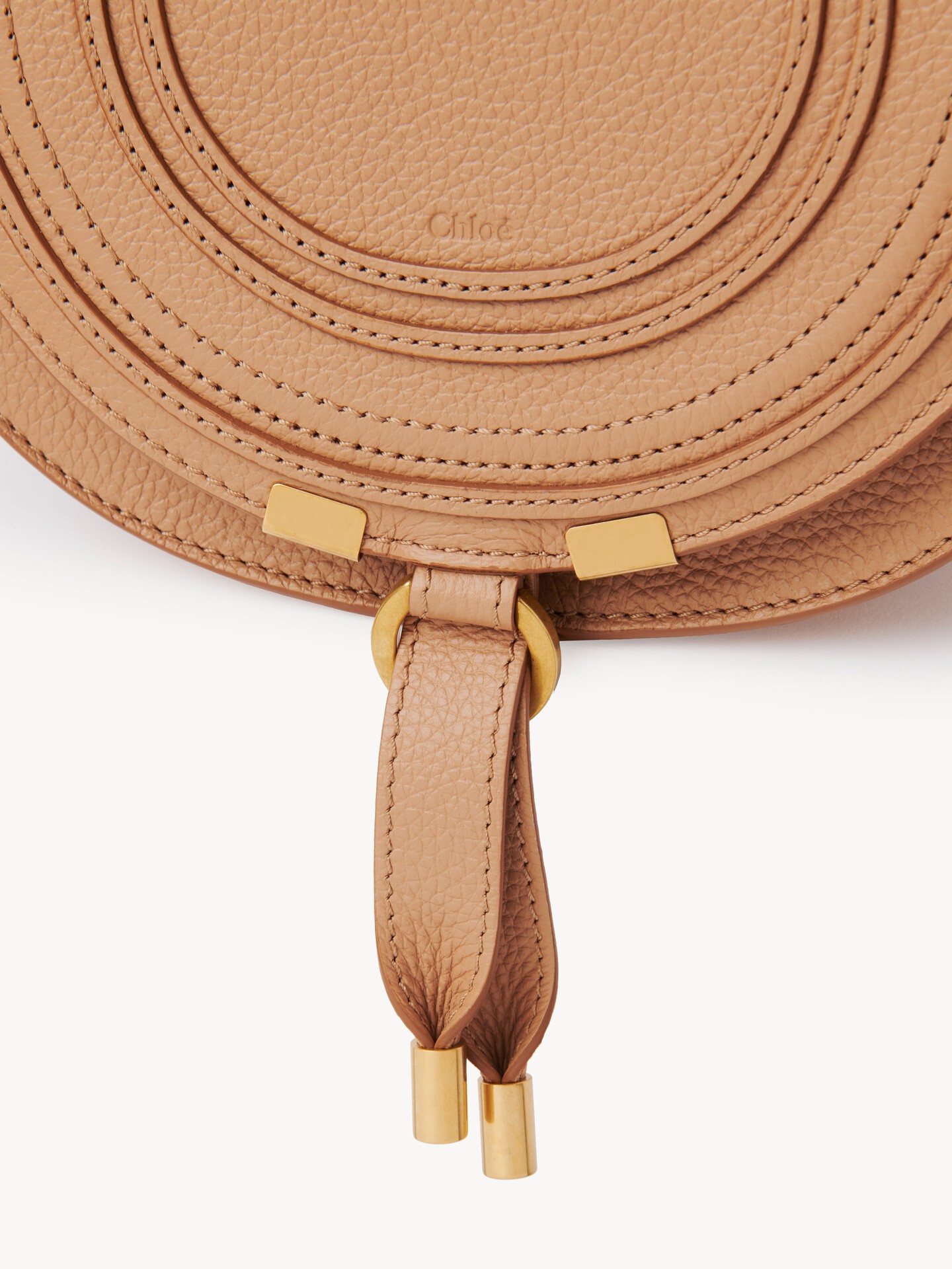 Small Marcie saddle bag in grained leather - 8