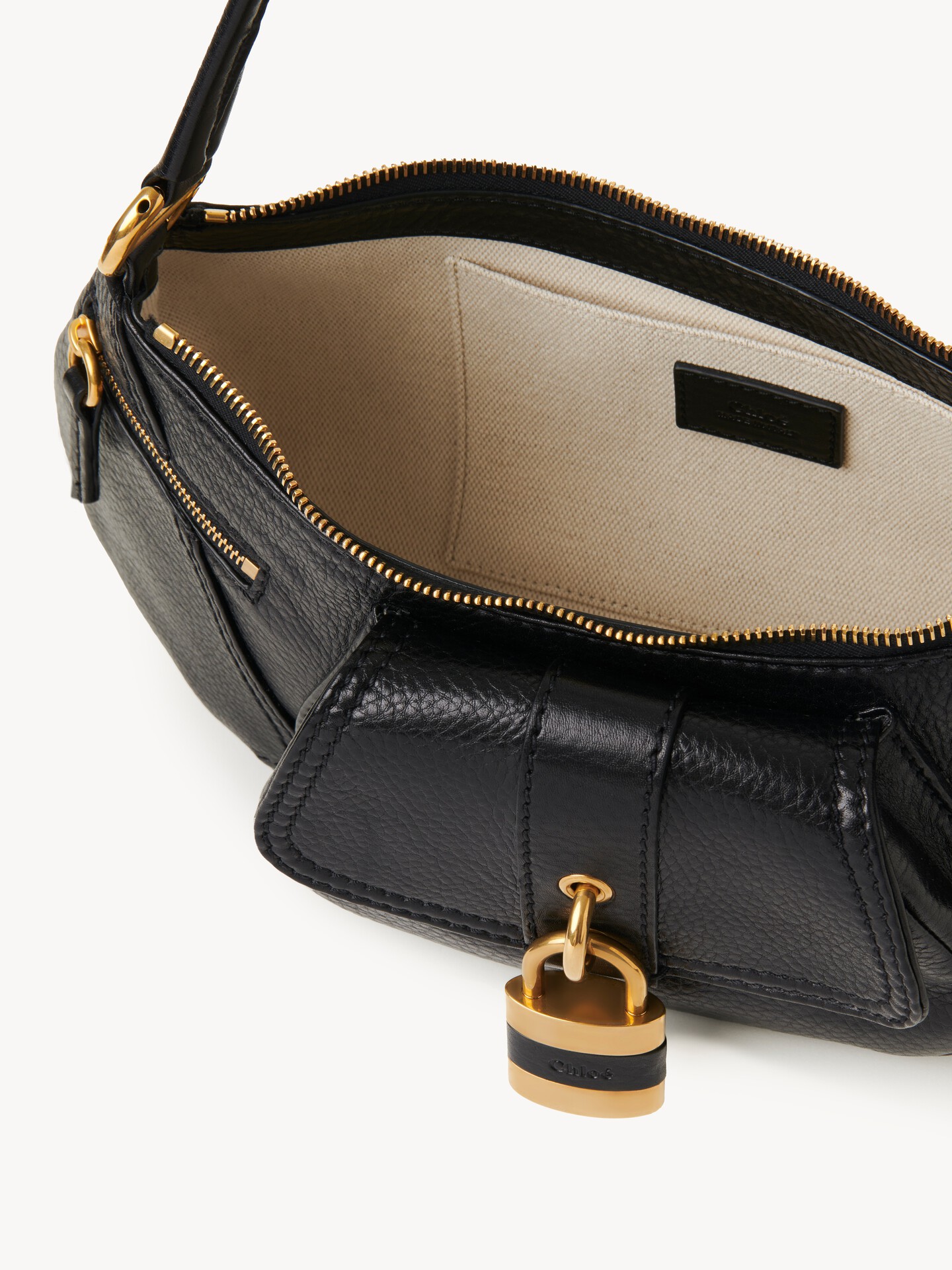 The 99 shoulder bag in grained leather - 12