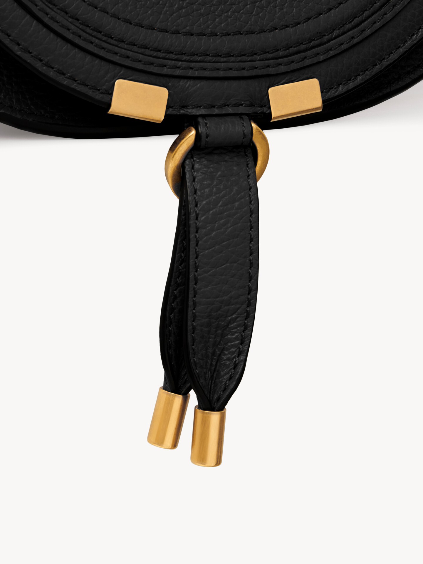 Small Marcie saddle bag in grained leather - 6
