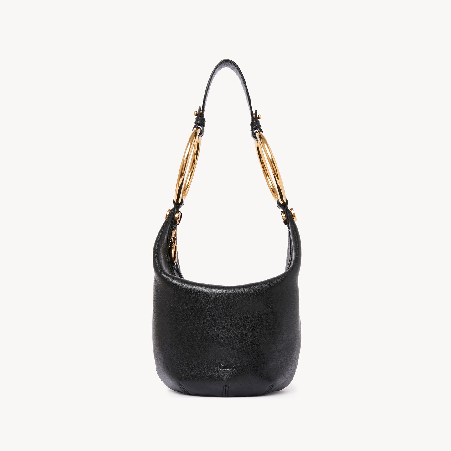 Small Bracelet handbag in grained leather - 9