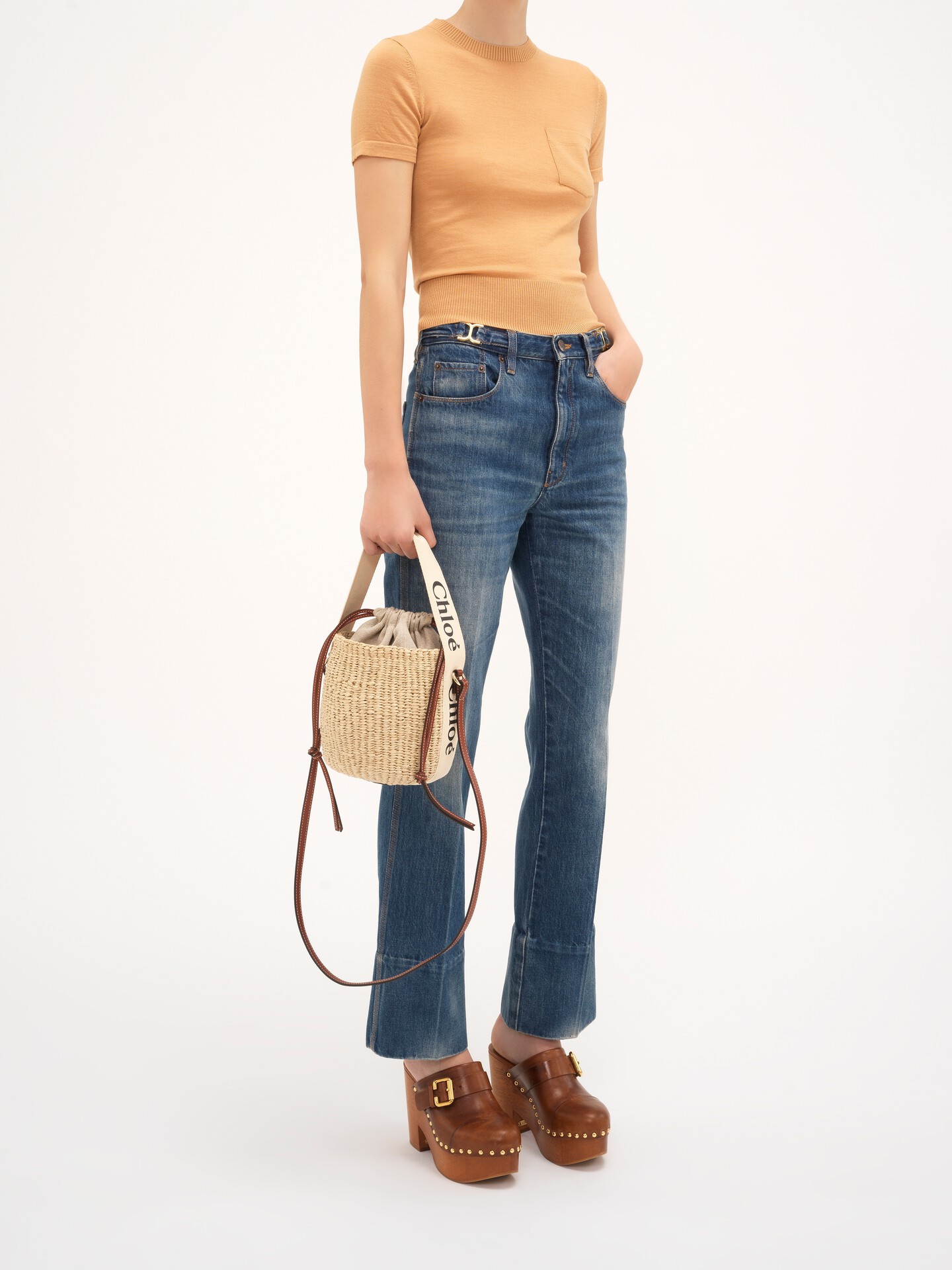 Small Woody basket in natural fibers - 4