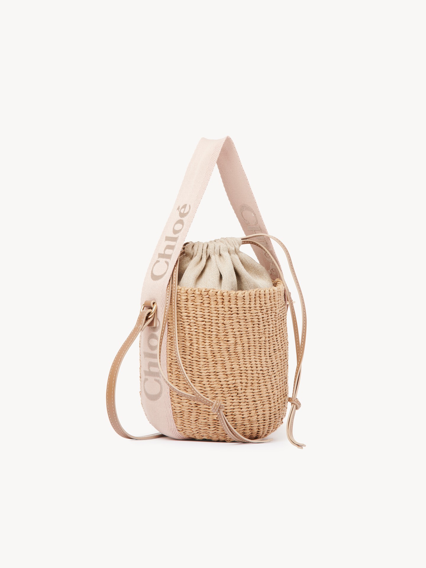 Small Woody tote bag in natural fibres - 2