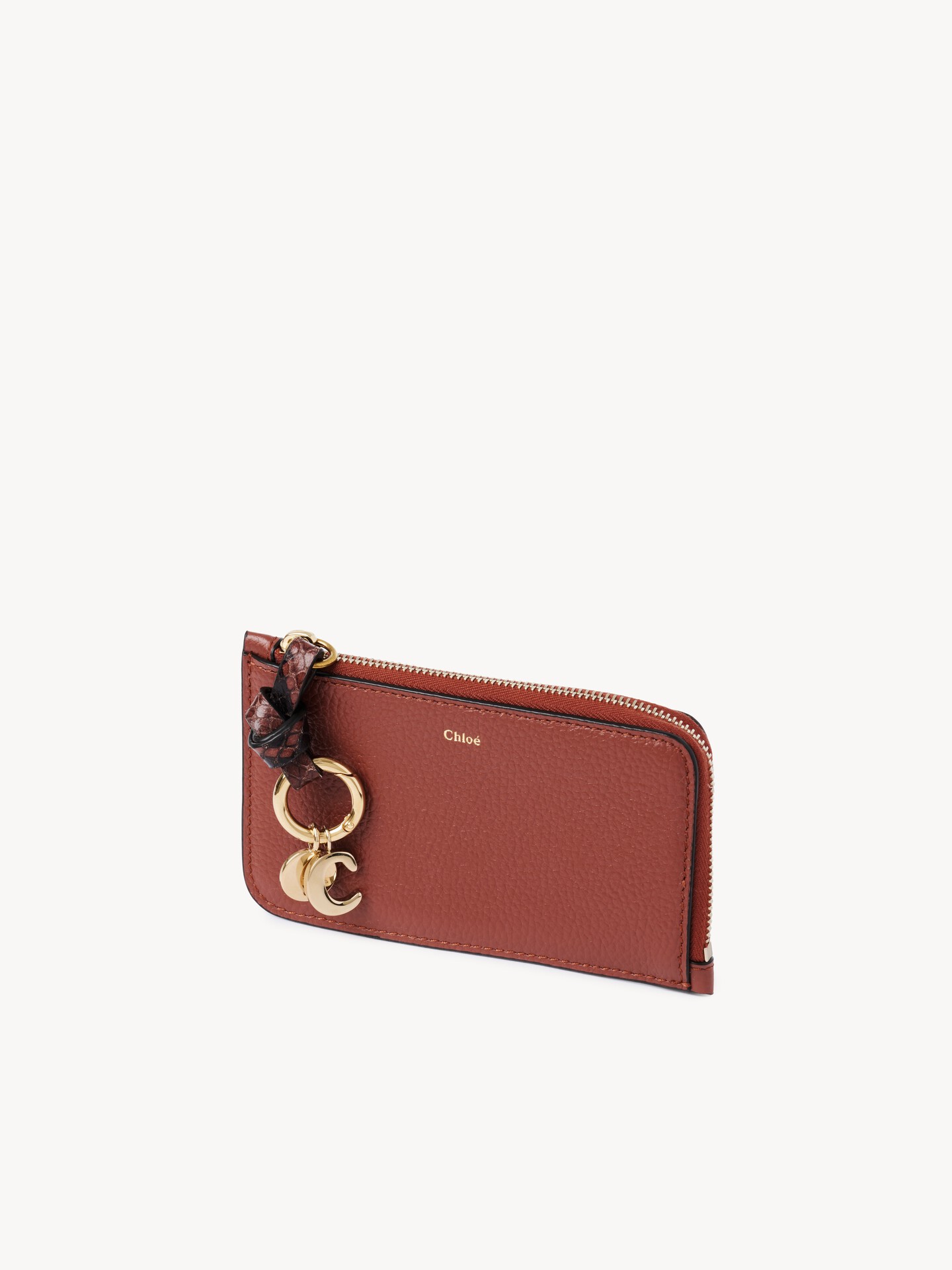 Alphabet wallet in grained leather - 3