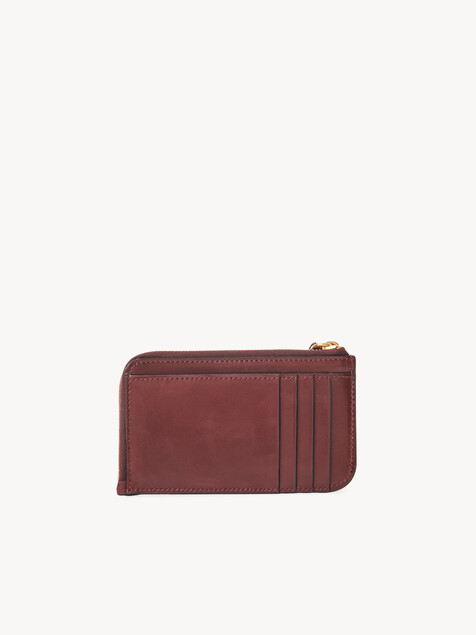Alphabet wallet in shiny leather