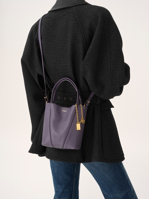 Small Chlo&eacute; Spin tote bag in grained leather