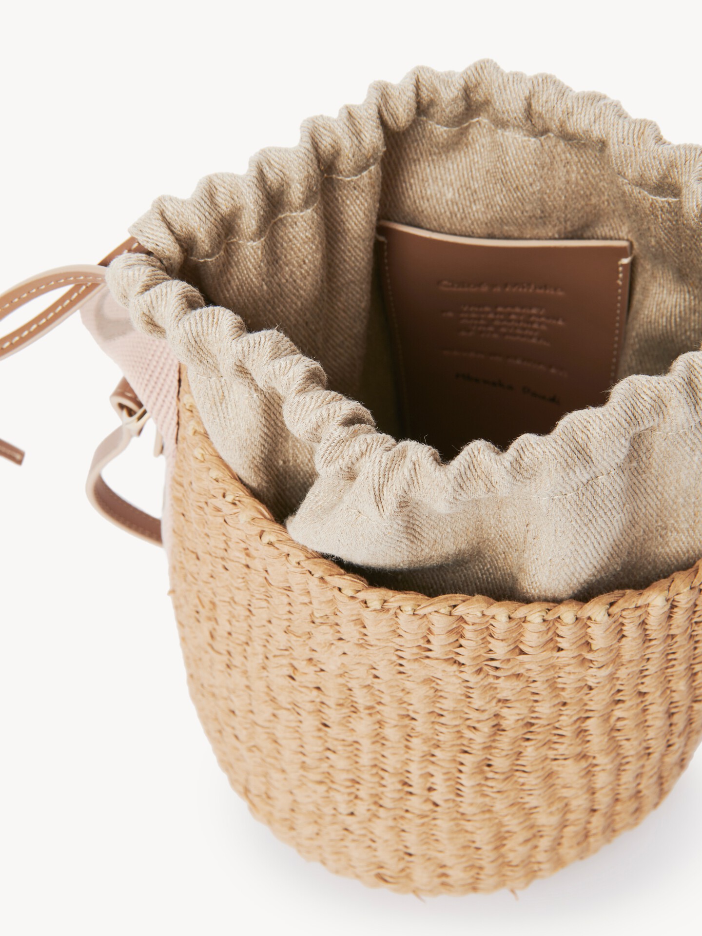 Small Woody tote bag in natural fibres - 5