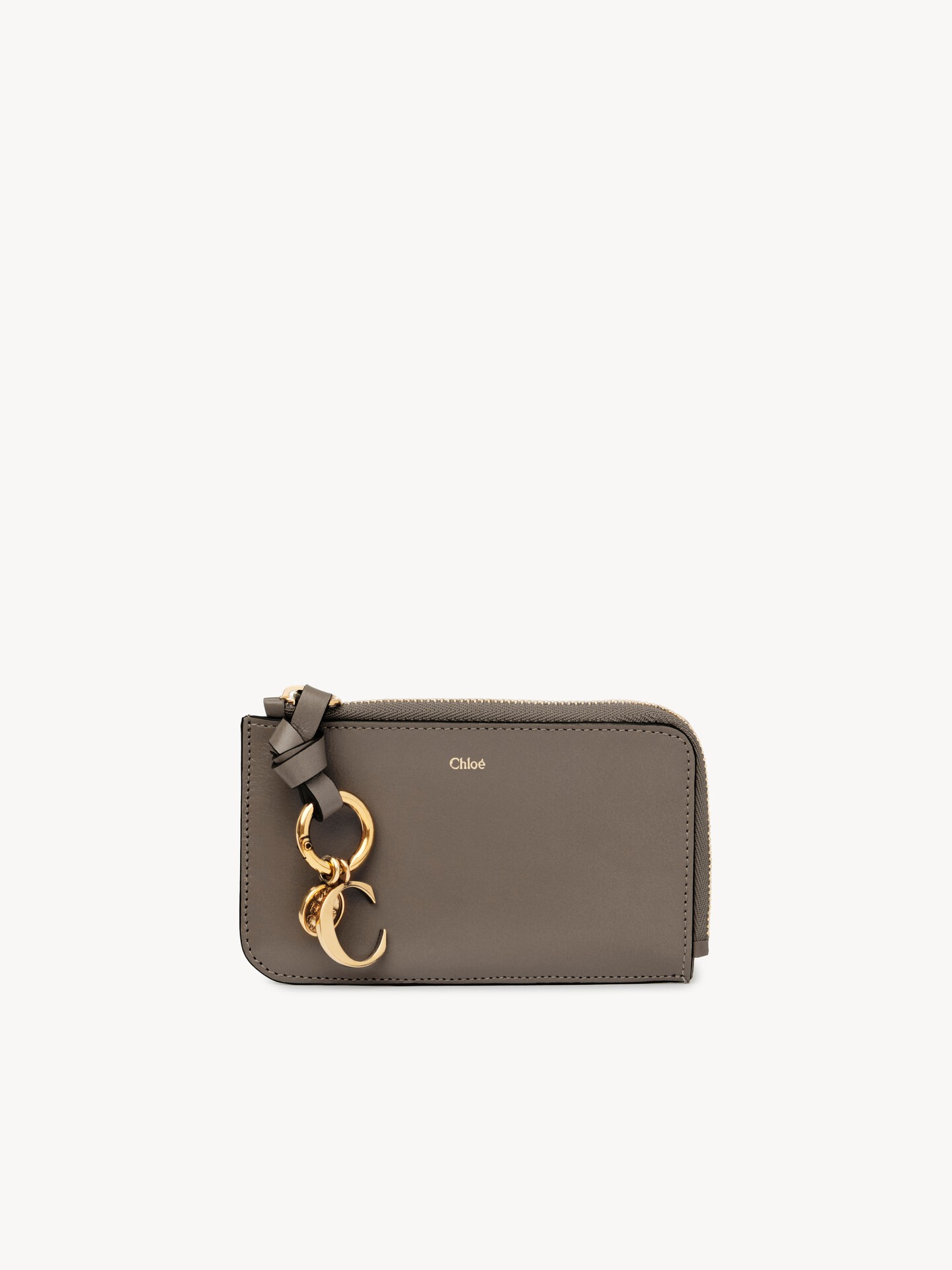 Alphabet wallet in shiny leather - 1