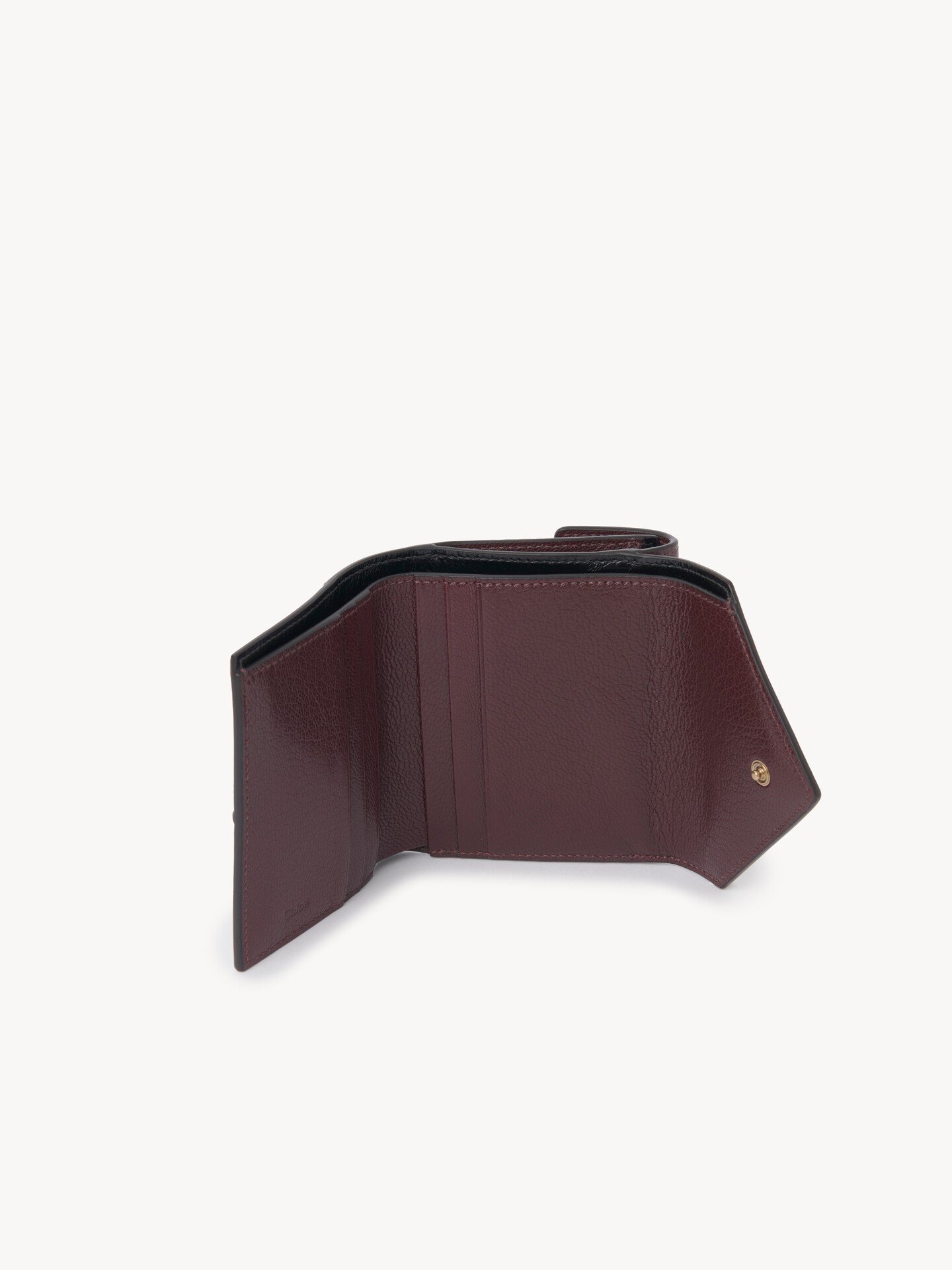 Small Envelope tri-fold wallet in grained leather - 5