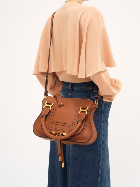 Small Marcie bag in grained leather