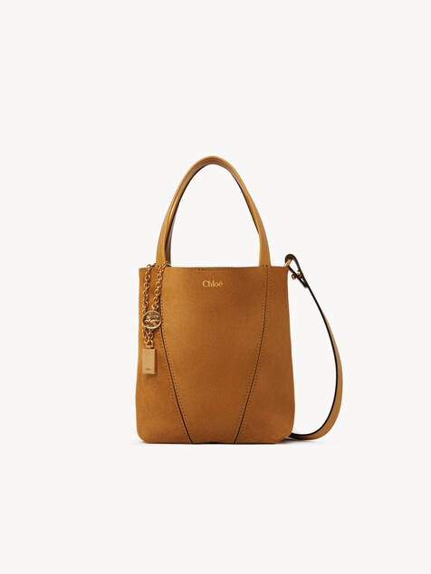 Small Chlo&eacute; Spin tote bag in suede leather