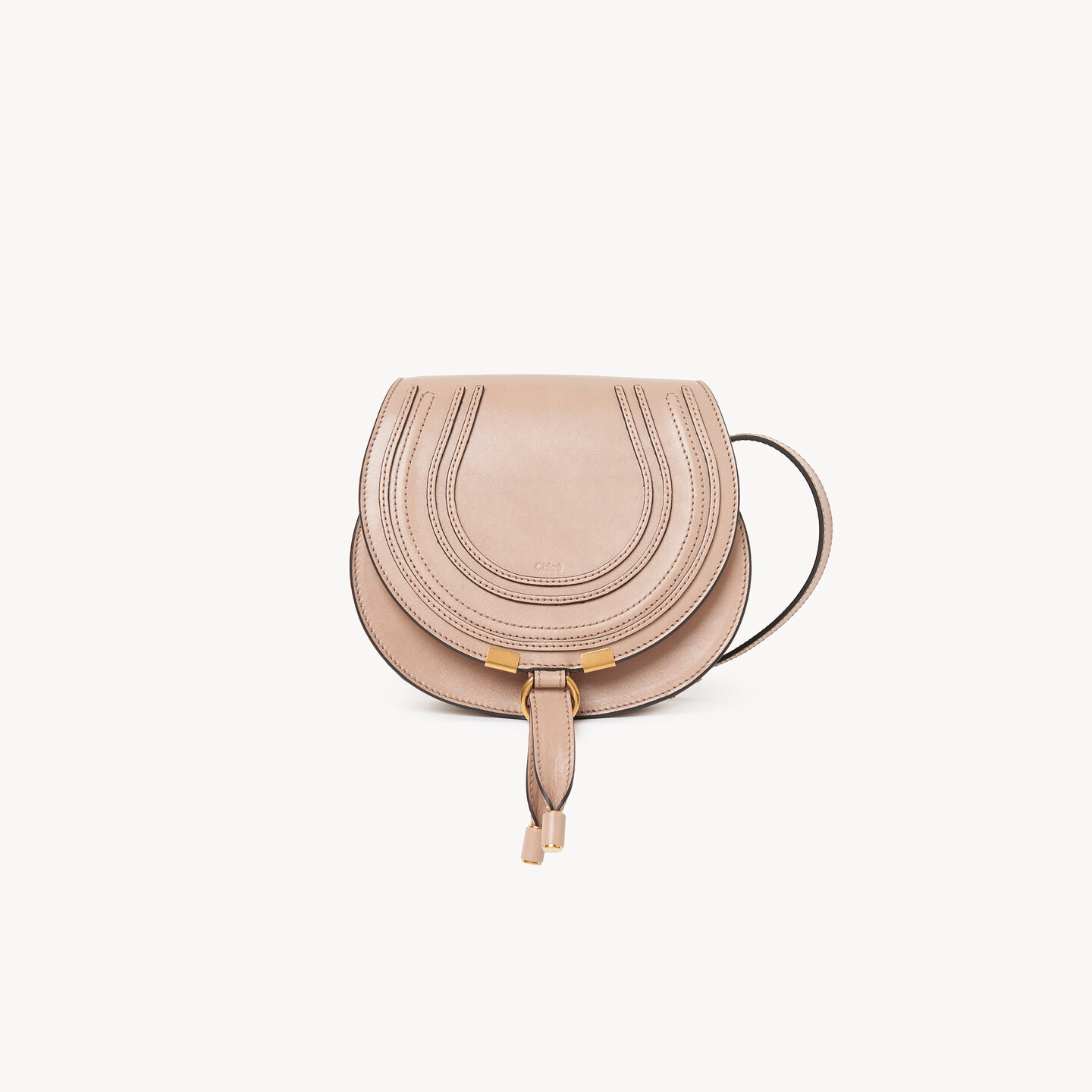 Small Marcie saddle bag in shiny leather - 9