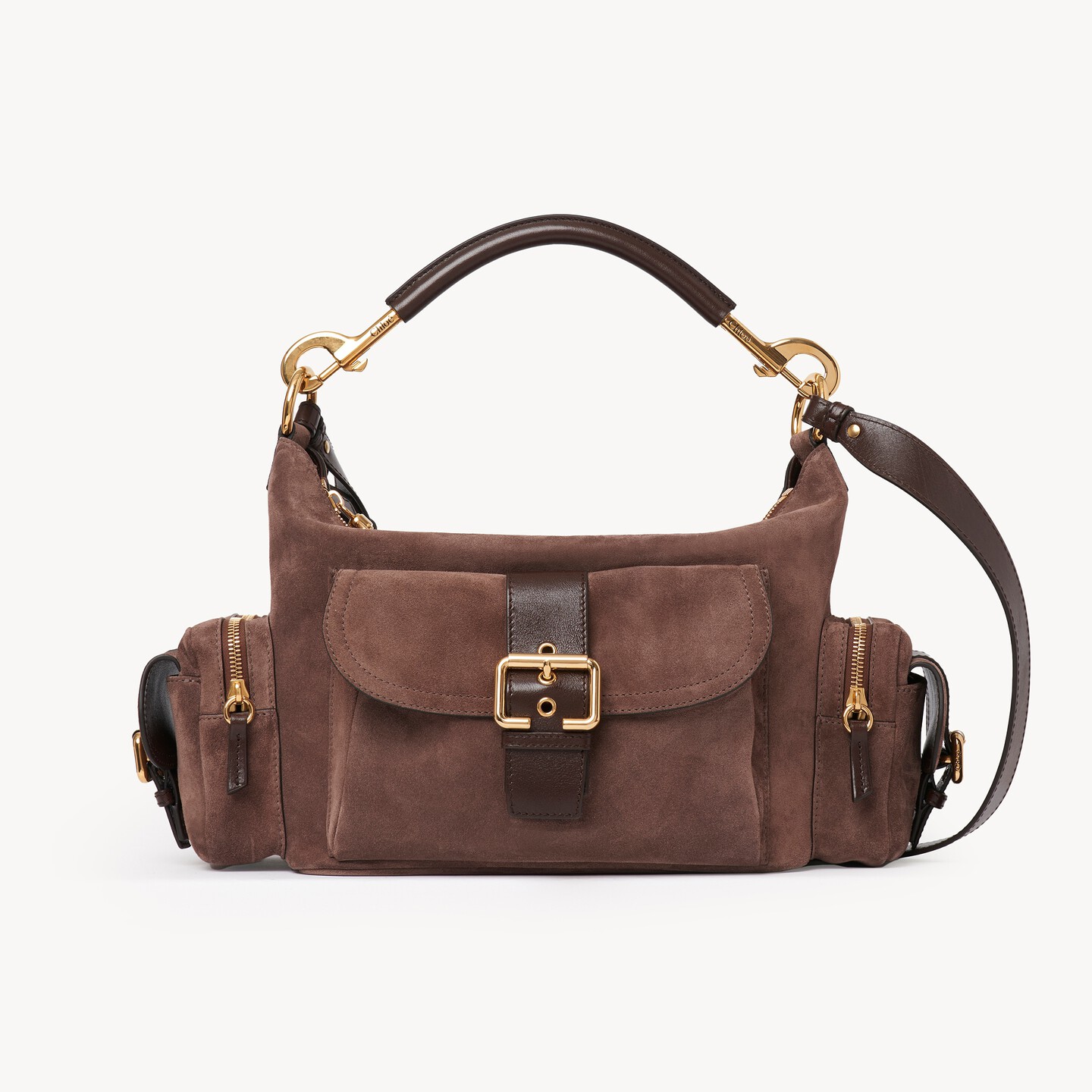 Camera bag in suede leather - 10