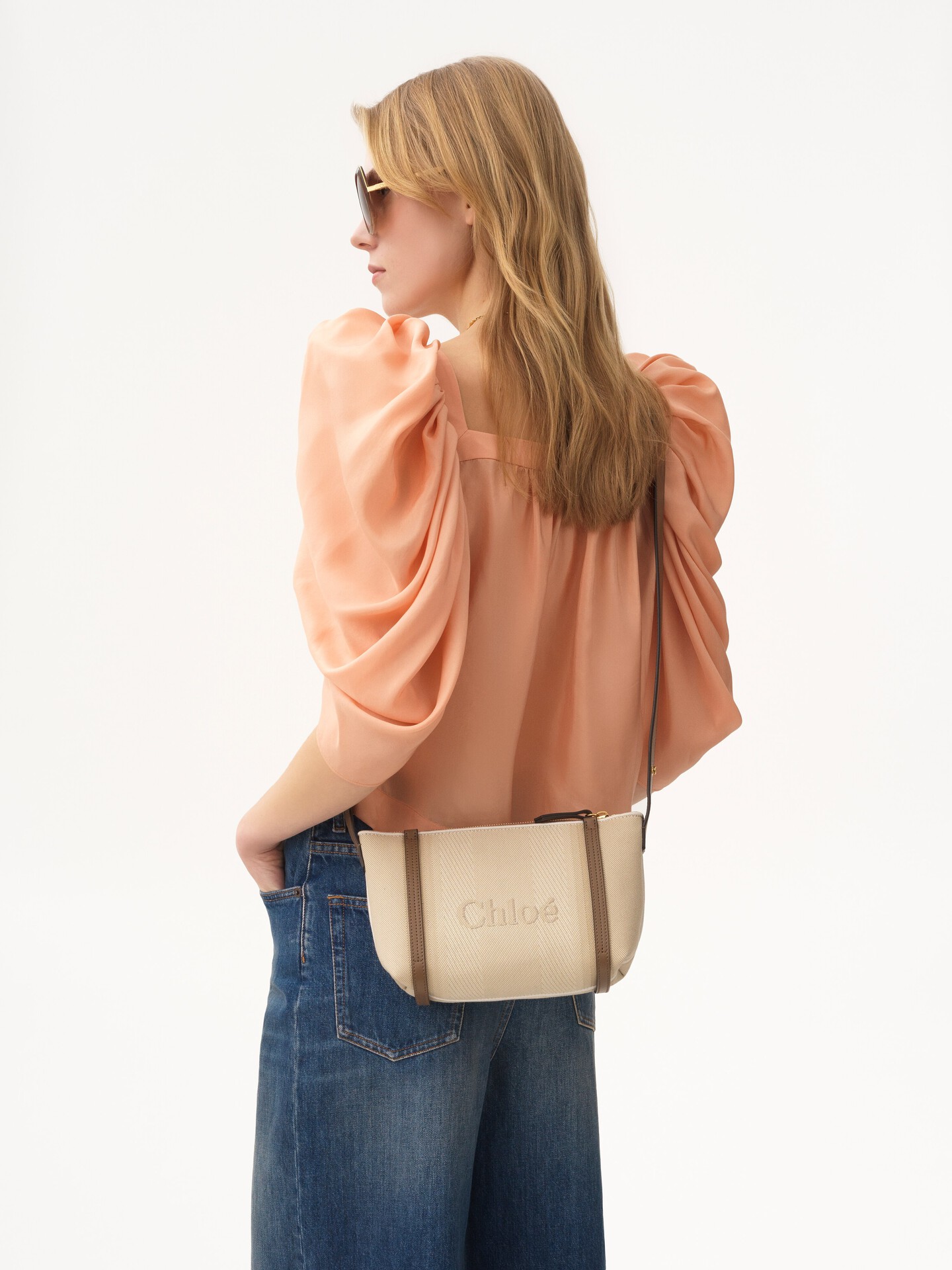 Chlo&eacute; Carry shoulder bag in canvas - 9