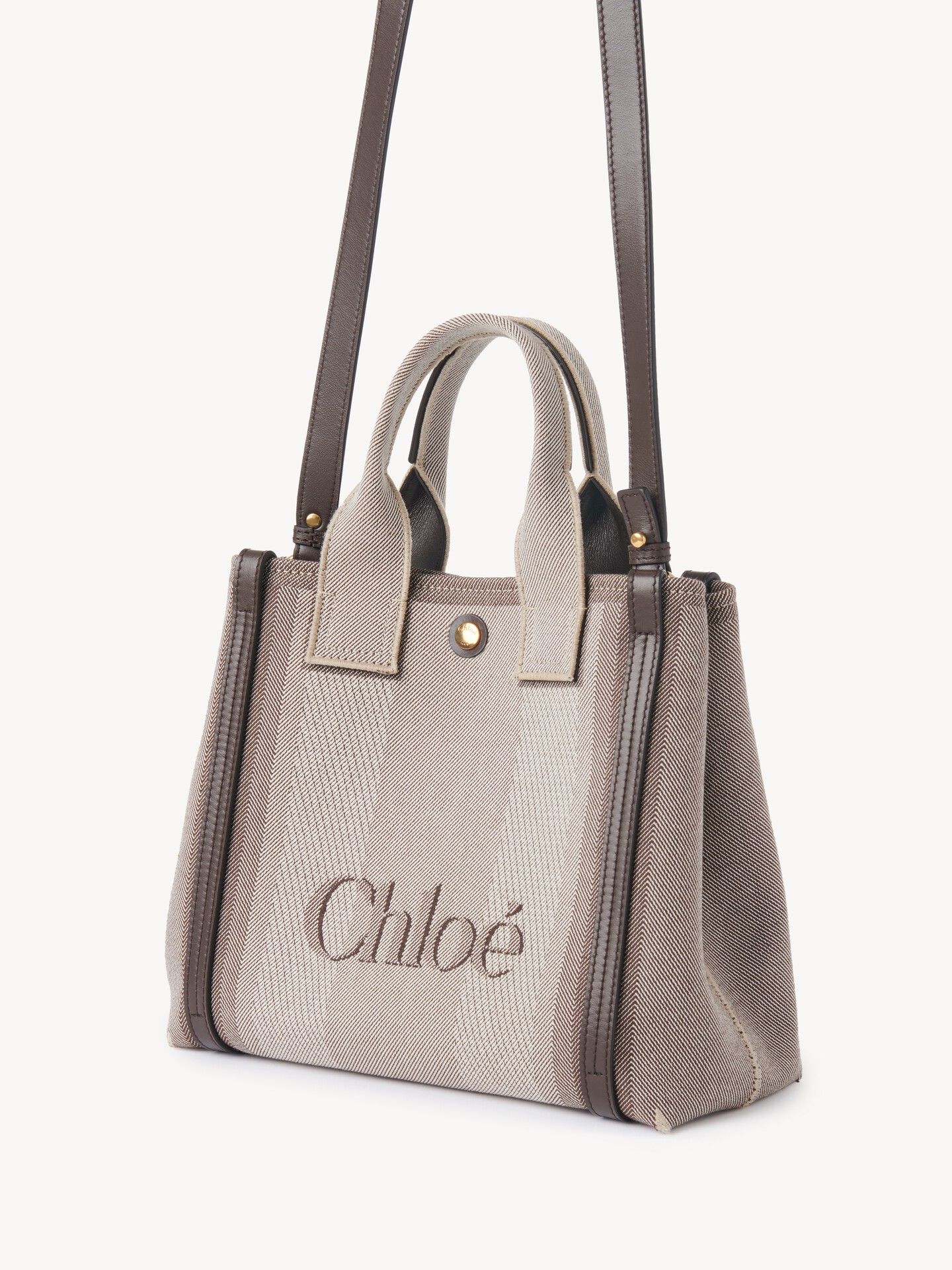 Small Chloé Carry tote bag in canvas - 7