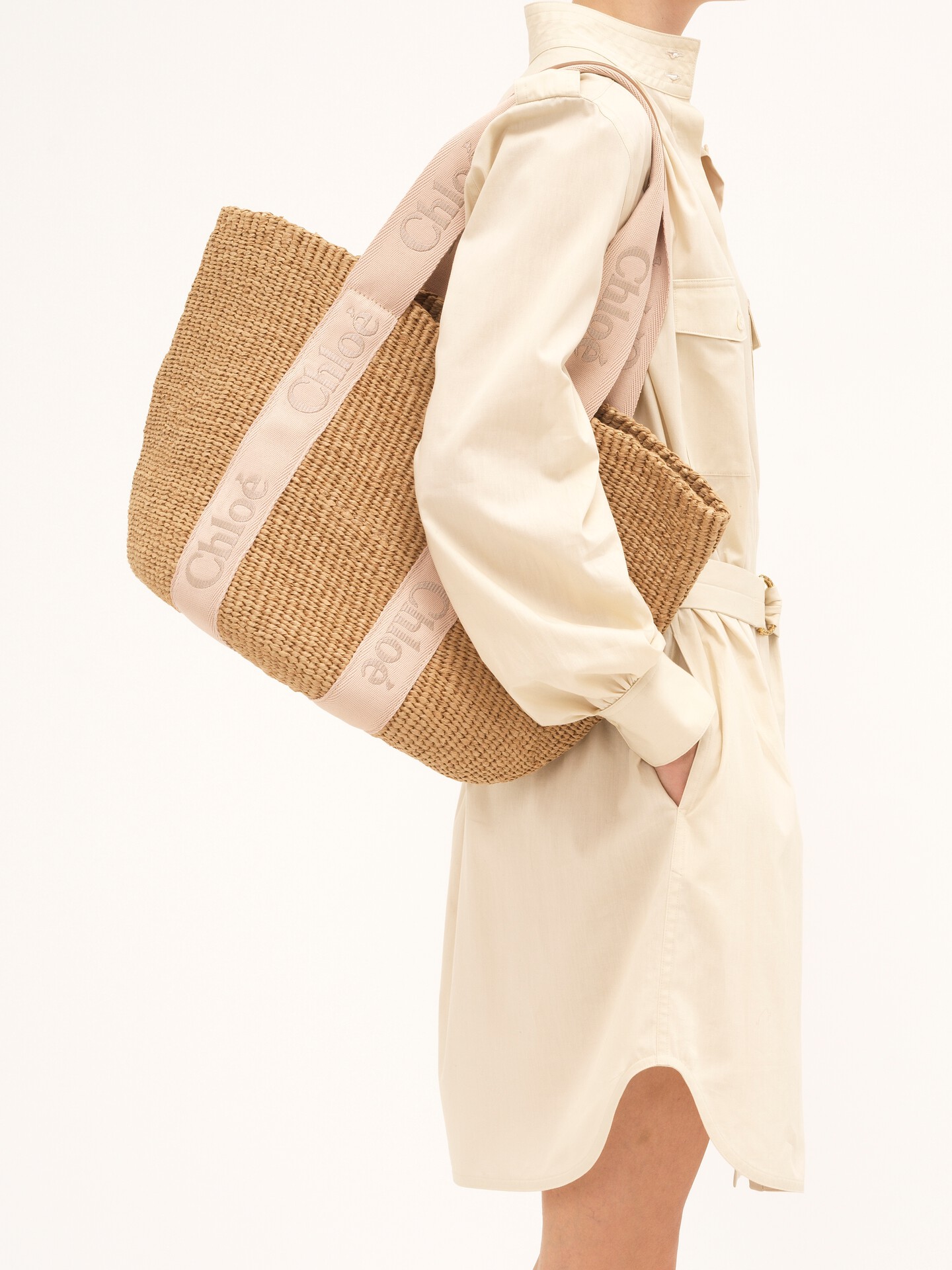 Large Woody basket in natural fibres - 3