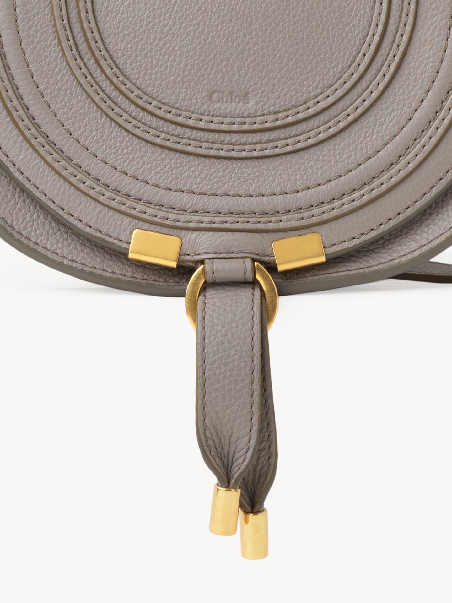 Small Marcie saddle bag in grained leather - 6